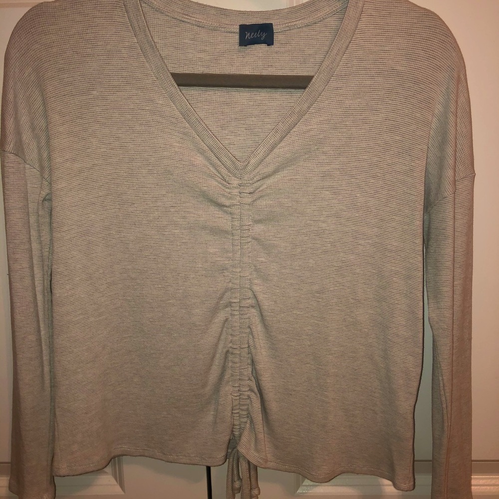 South Moon Under Grey Rouched Top